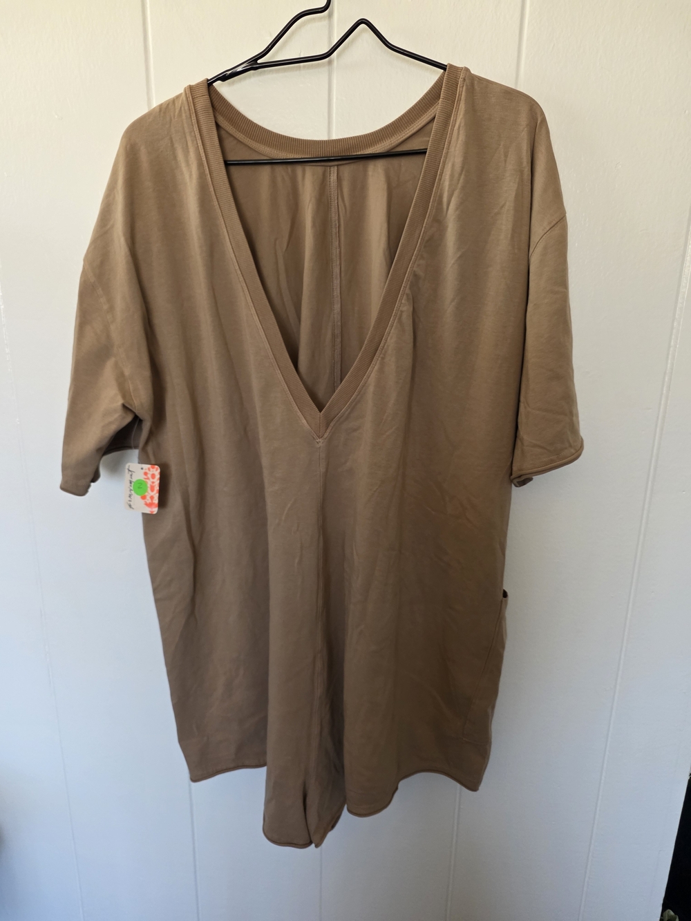 Free People Hot Shot Tee Romper Size L NWT - Picture 2 of 7